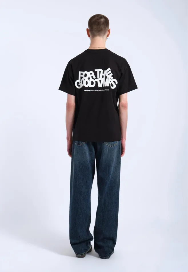 Dr Denim Tees and Longsleeves Men Trooper Tee 8211 Black The Good Times Black The Good Times