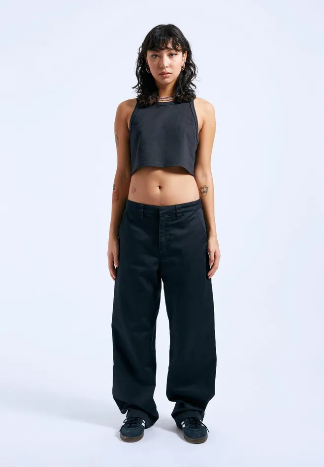 Dr Denim Tees and Tanks Women Charlie Top 8211 Off Black Off Black