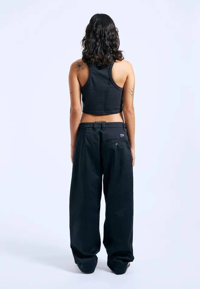 Dr Denim Tees and Tanks Women Charlie Top 8211 Off Black Off Black