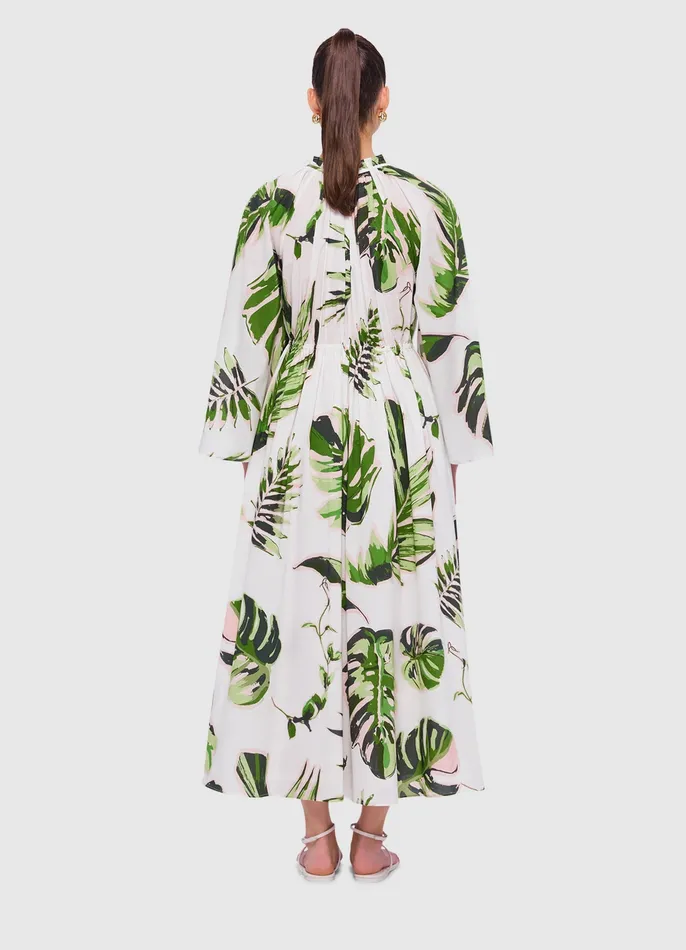 Dresses and Jumpsuits Alexia Midi Dress 8211 Botanica Print 8211 LEO LIN Women