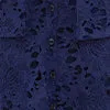 Dresses and Jumpsuits LEO LIN Women Audrey Lace Pocket Shirt Midi Dress 8211 Oxford Blue