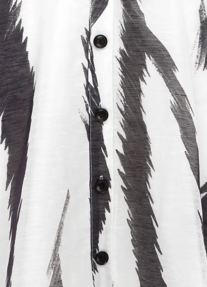 Dresses and Jumpsuits LEO LIN Women Billie Pocket Shirt Mini Dress 8211 Tiger Print in White