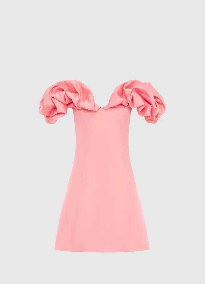 Dresses and Jumpsuits Women Bella Off Shoulder Frill Mini Dress 8211 Strawberry Pink LEO LIN Dresses and Jumpsuits Women Bella Off Shoulder Frill Mini Dress 8211 Strawberry Pink LEO LIN