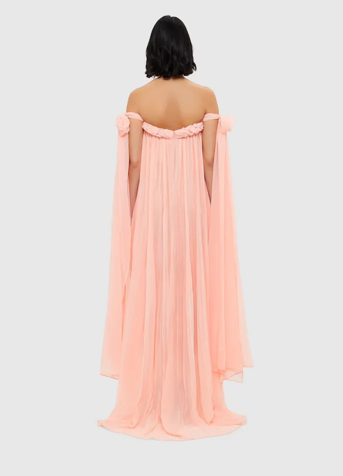 Dresses and Jumpsuits Women LEO LIN Camilla Draped Floor Length Dress 8211 Soft Pink