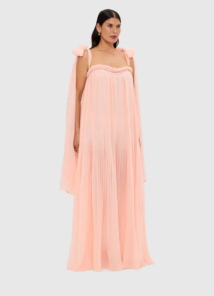 Dresses and Jumpsuits Women LEO LIN Camilla Draped Floor Length Dress 8211 Soft Pink