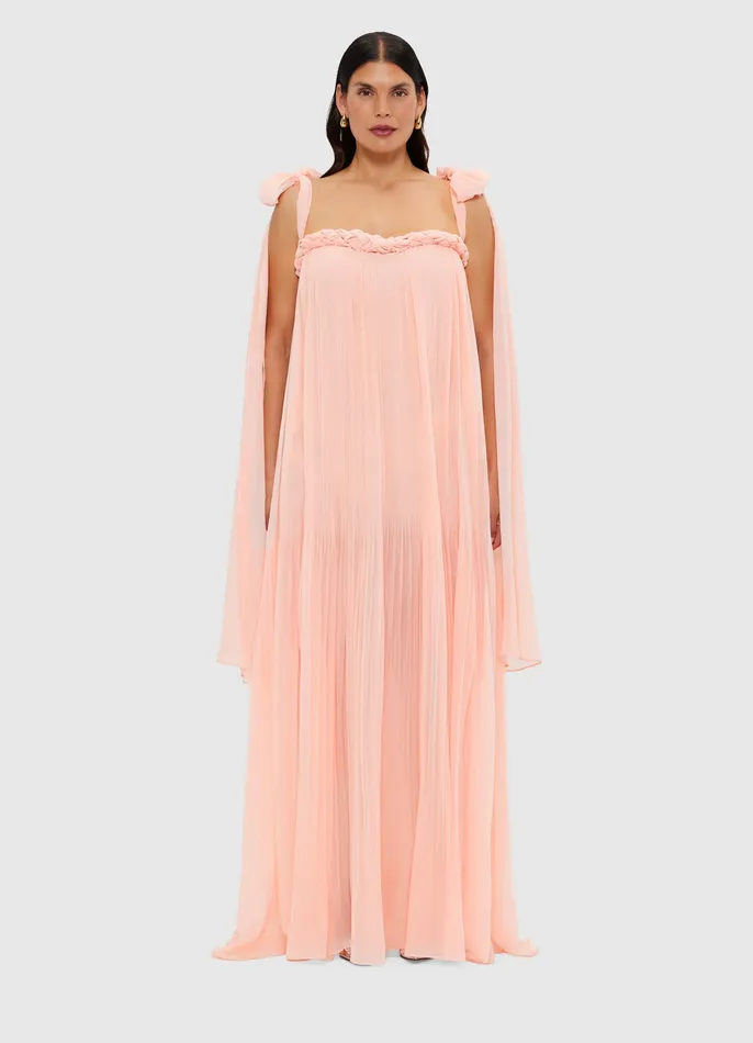 Dresses and Jumpsuits Women LEO LIN Camilla Draped Floor Length Dress 8211 Soft Pink