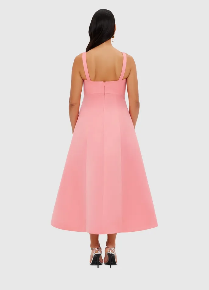 Dresses and Jumpsuits Women Odette Midi Dress 8211 Strawberry Pink LEO LIN
