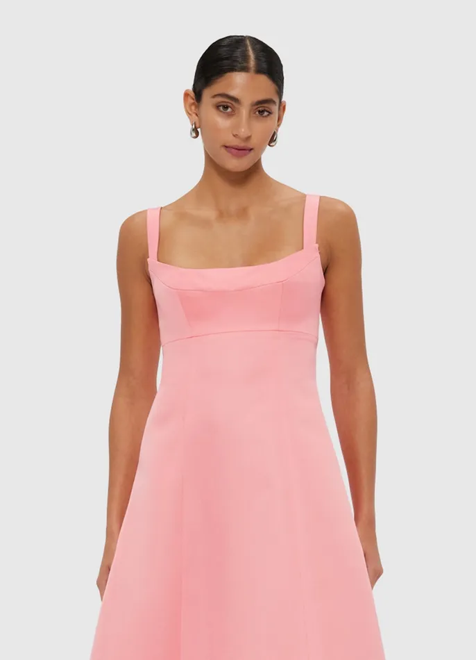 Dresses and Jumpsuits Women Odette Midi Dress 8211 Strawberry Pink LEO LIN