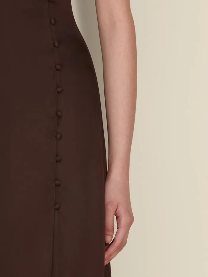 Dresses and Skirts Women Holzweiler Isabelo Dress Dk Brown
