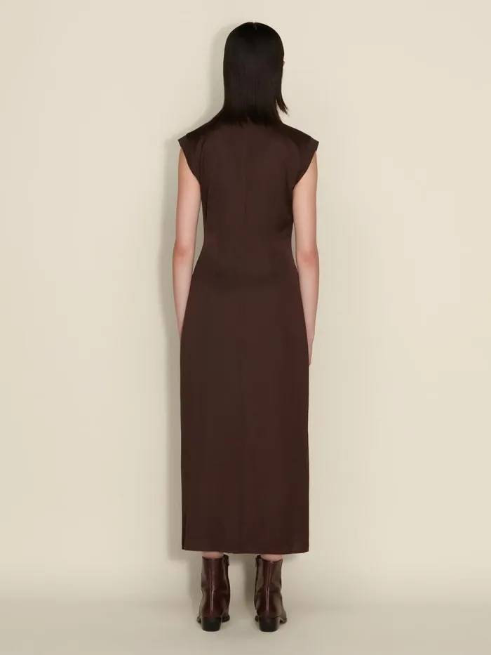 Dresses and Skirts Women Holzweiler Isabelo Dress Dk Brown