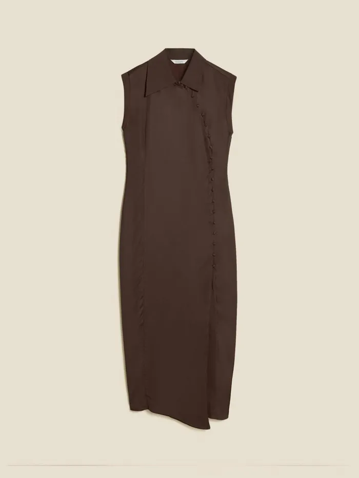 Dresses and Skirts Women Holzweiler Isabelo Dress Dk Brown