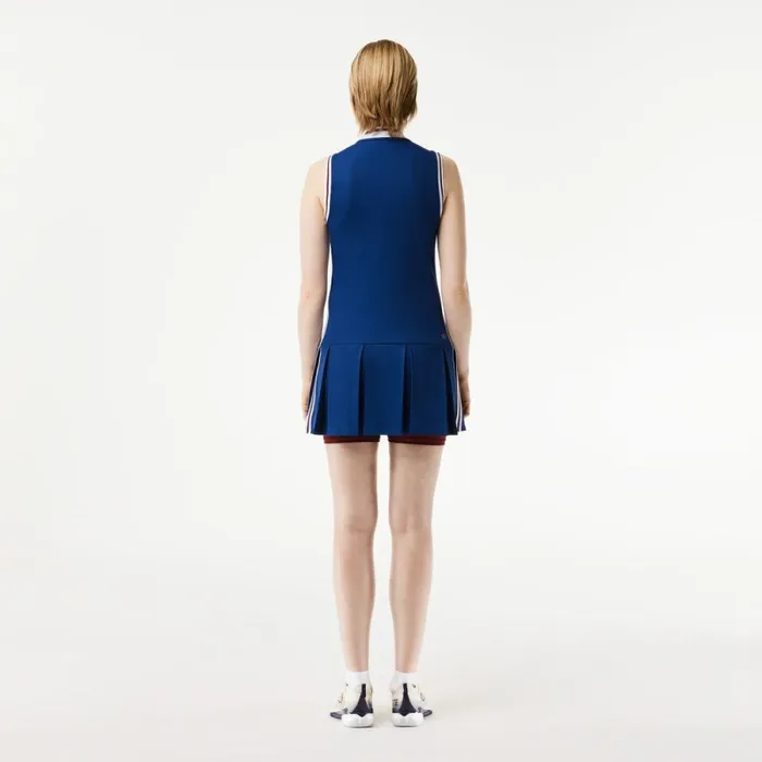 Dresses Women Lacoste Women039s Sport Dress With Removable Piqu Shorts Navy Blue Bordeaux Pim
