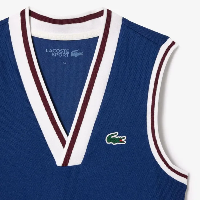 Dresses Women Lacoste Women039s Sport Dress With Removable Piqu Shorts Navy Blue Bordeaux Pim