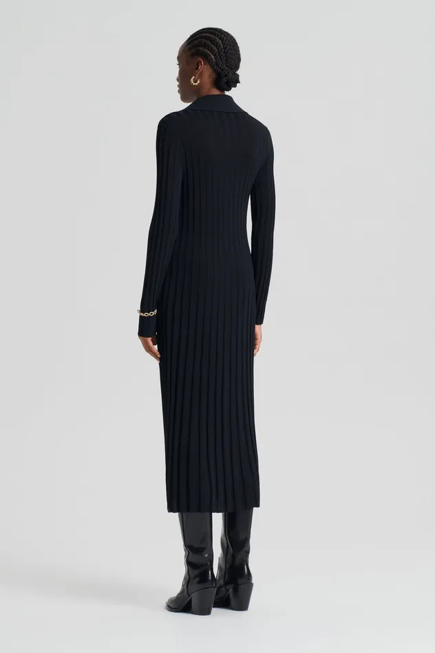 Dresses Women PLEATED RIB PLACKET DRESS 14 BLACK Scanlan Theodore Dresses Women PLEATED RIB PLACKET DRESS 14 BLACK Scanlan Theodore
