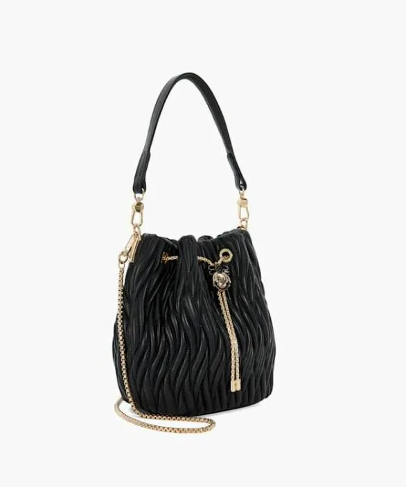 Dune London Black Handbags Women Electrical Black Embellished Cross Body Pouch Bag Black