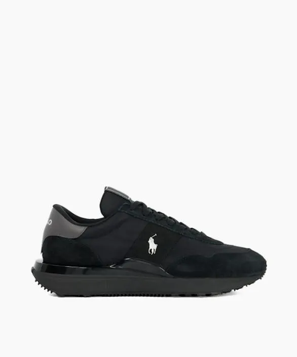 Dune London Black Shoes Men Train 89 Pp Black Ralph Lauren Polo Sport Trainers Black Suede