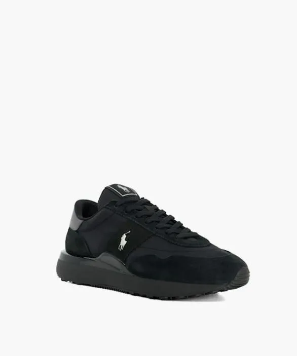 Dune London Black Shoes Men Train 89 Pp Black Ralph Lauren Polo Sport Trainers Black Suede