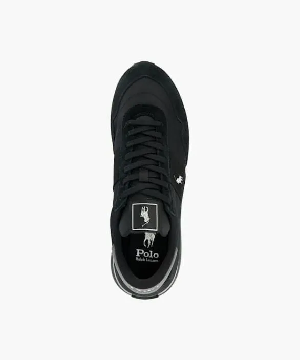 Dune London Black Shoes Men Train 89 Pp Black Ralph Lauren Polo Sport Trainers Black Suede