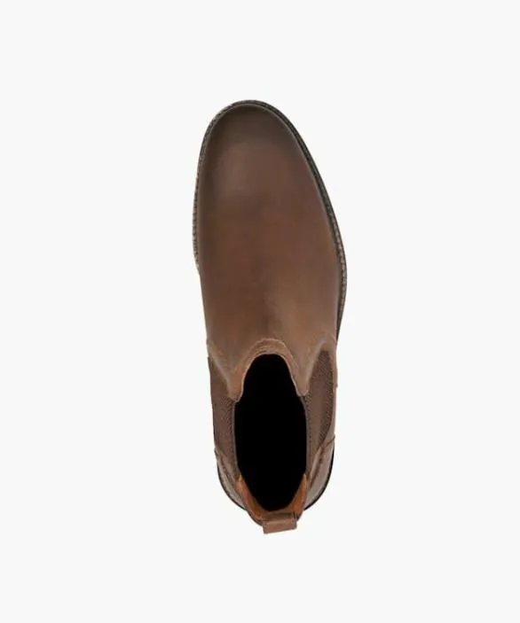 Dune London Brown Boots Men Chorleys Brown Wide Fit Leather Chelsea Boots Brown