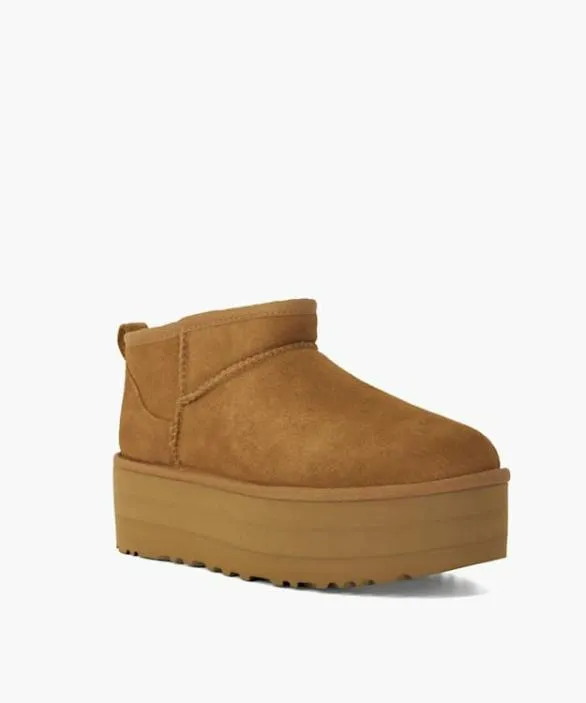 Dune London Brown Boots Women Classic Ultra M Tan Ultra Mini Platform Boots Neutral