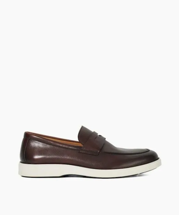 Dune London Brown Shoes Men Barnstaple Brown Leather Slip On Casual Loafers Brown Dune London Brown Shoes Men Barnstaple Brown Leather Slip On Casual Loafers Brown