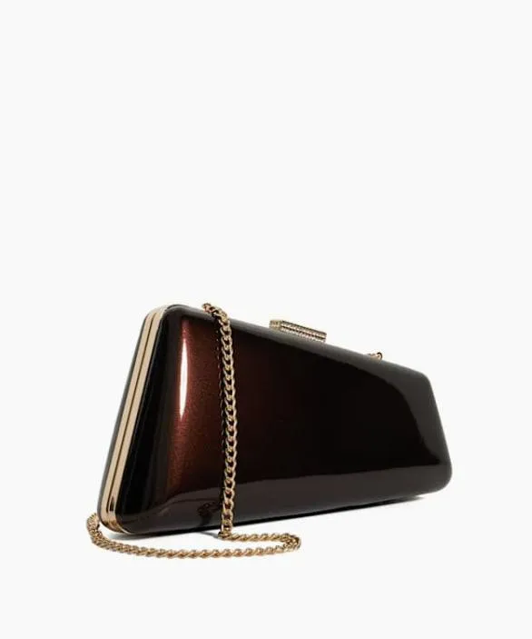 Dune London Clutch Bags Women Balancing Brown Asymmetric Clutch Bag Brown