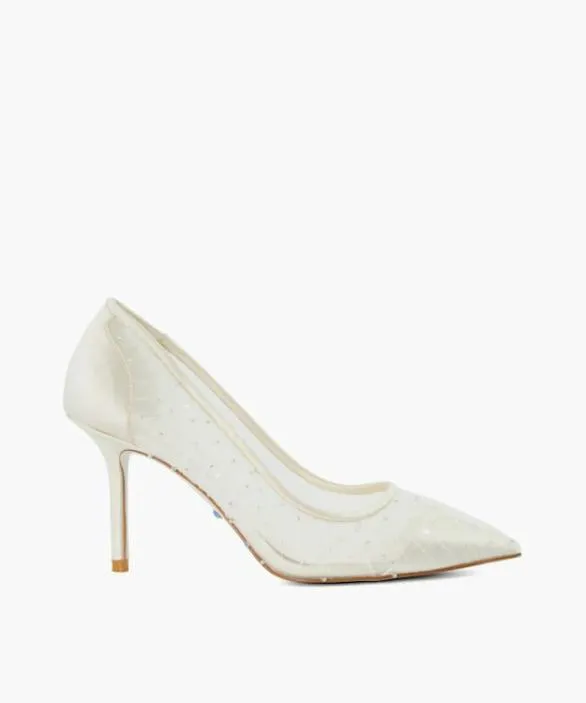 Dune London Court Shoes Women Bespoke Ivory Sequin Pleated Court Wedding Shoes White Dune London Court Shoes Women Bespoke Ivory Sequin Pleated Court Wedding Shoes White