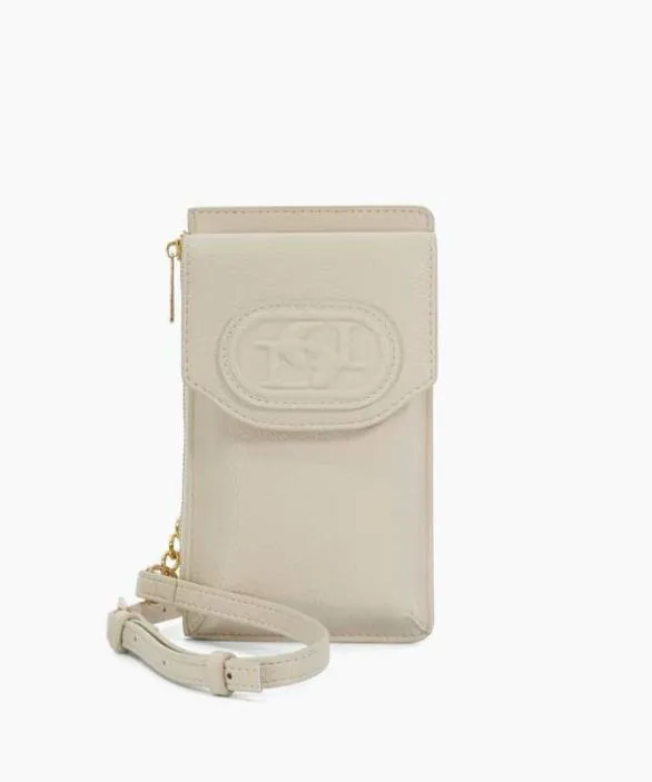 Dune London Handbags Women Samely Ecru Zip Phone Pouch Neutral
