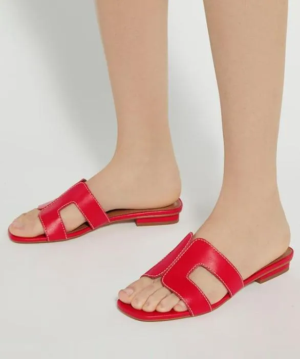 Dune London Loupe Sandals Women Loupe Red Smart Slider Sandals Red