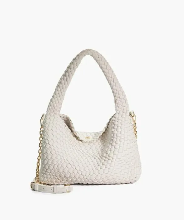 Dune London Shoulder Bags Women Deliberate White Woven Shoulder Bag White