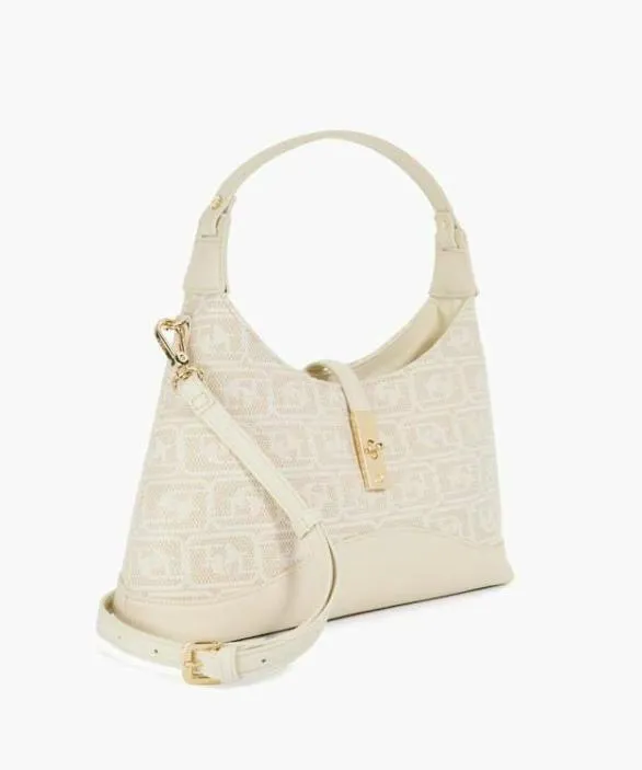 Dune London Shoulder Bags Women Dorset Cream Woven Turn Lock Shoulder Bag Neutral