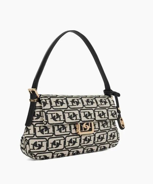 Dune London Shoulder Bags Women Highgate Black White Monogram Shoulder Bag Blackwhite