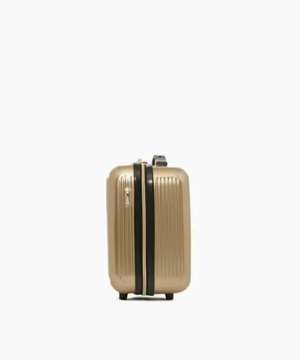 Dune London Suitcases and Luggage Women Olive Vanity Gold Travel Vanity Case Metallic