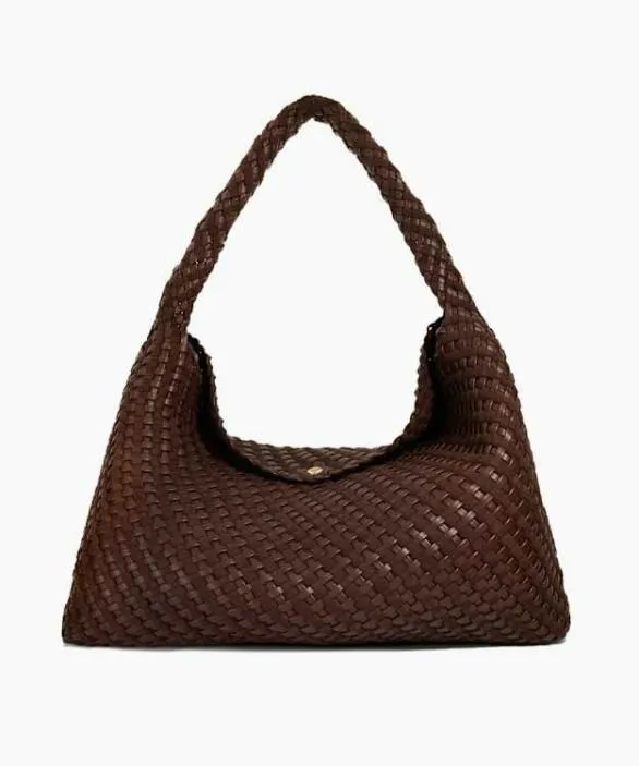 Dune London Tote Bags Women Deliberate XL Chocolate Extra Large Woven Shoulder Bag Brown Dune London Tote Bags Women Deliberate XL Chocolate Extra Large Woven Shoulder Bag Brown
