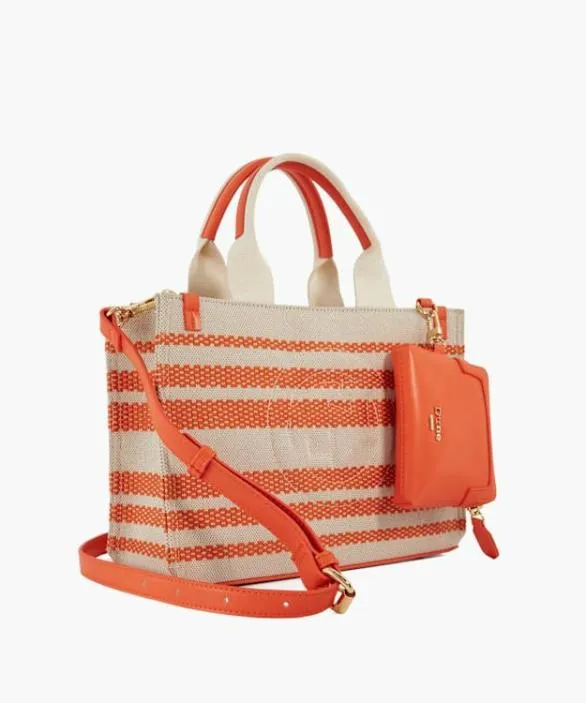 Dune London Tote Bags Women Dinkideltra Orange Canvas Shopper Bag Orange