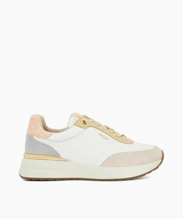 Dune London Trainers Women Emotion Multi Lace Up Runner Trainers Multi
