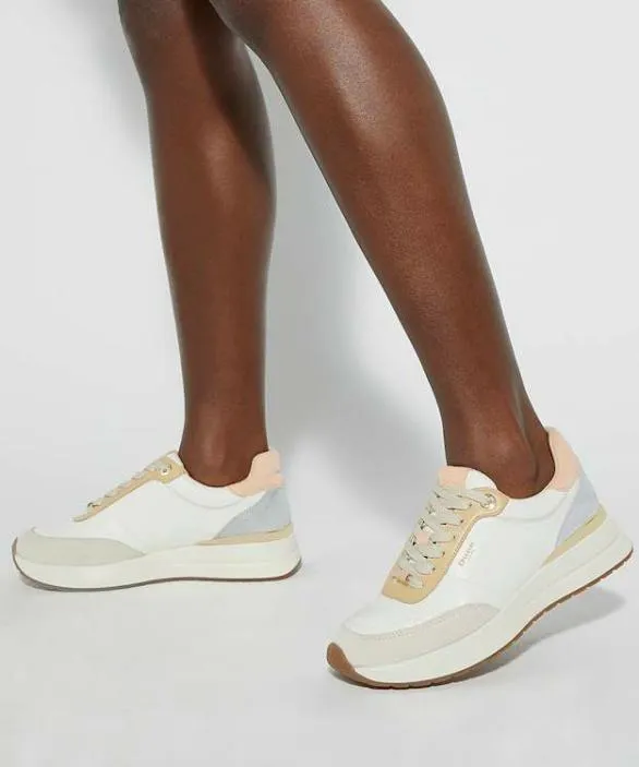 Dune London Trainers Women Emotion Multi Lace Up Runner Trainers Multi