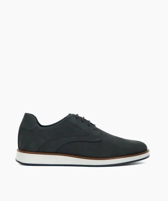 Dune London Wide Fit Shoes Men Beko Navy Wide Fit Lace Up Shoes Blue