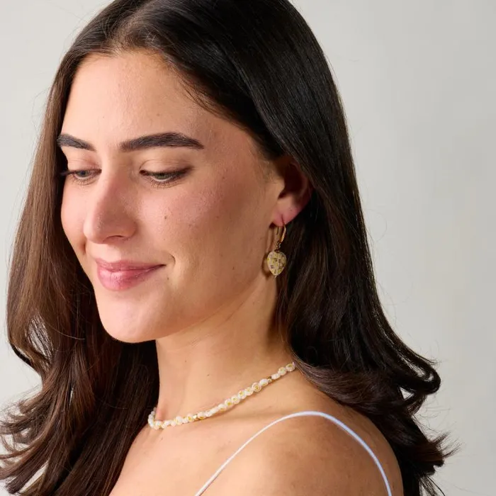 Earrings Women Alex And Ani Daisy Heart Drop Earrings Rafaelian Gold