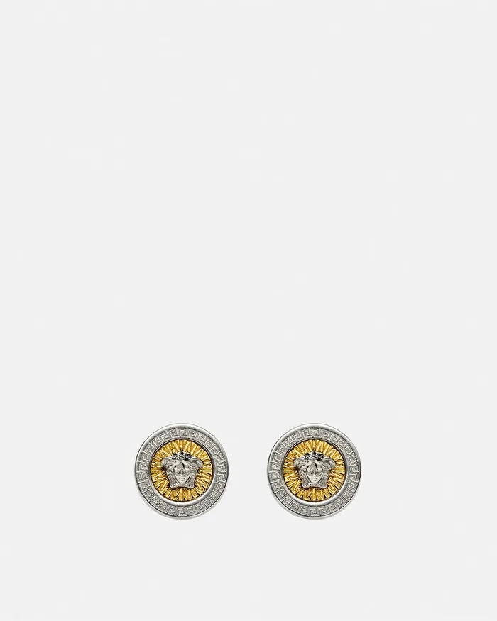 Earrings WomenMen Versace Crystal Icon Stud Earrings Silvergold