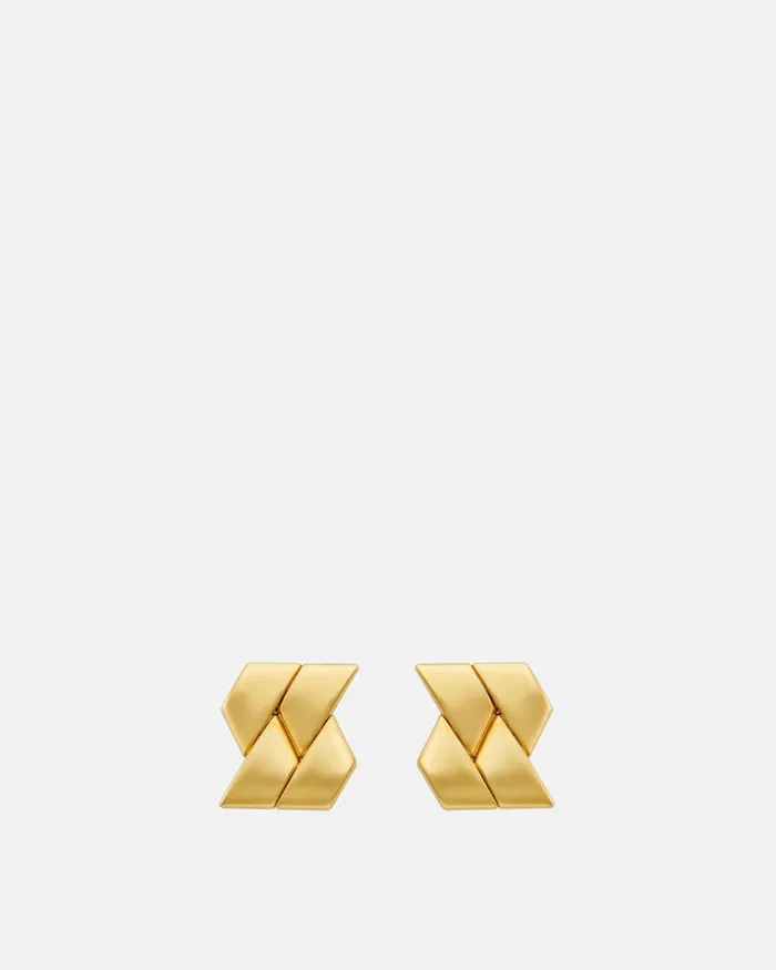Earrings Women Versace Bind Stud Earrings Light Gold
