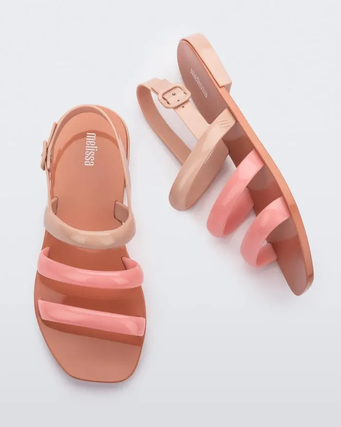 Essential Wave Beigepink Women Melissa Sandals