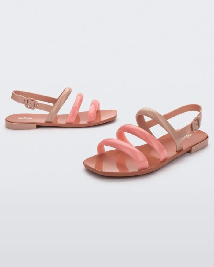 Essential Wave Beigepink Women Melissa Sandals