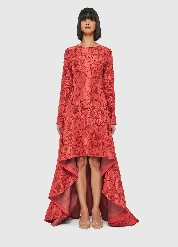 Evangeline Open Back Maxi Dress 8211 Mulberry Dresses and Jumpsuits LEO LIN Women