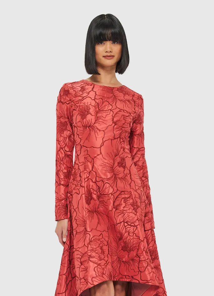 Evangeline Open Back Maxi Dress 8211 Mulberry Dresses and Jumpsuits LEO LIN Women