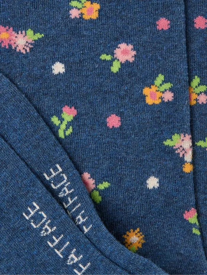 Fat Face 3 For 2 Socks Blue Ditsy Floral Socks 1 Pack Size 47 8211 Women