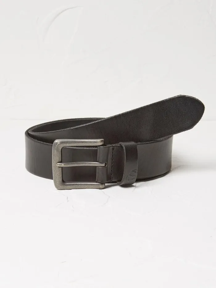 Fat Face Belts Black Italian Leather Belt 8211 Men