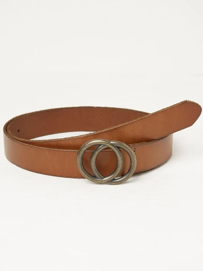 Fat Face Belts Jean Brown Double Circle Belt 8211 Women