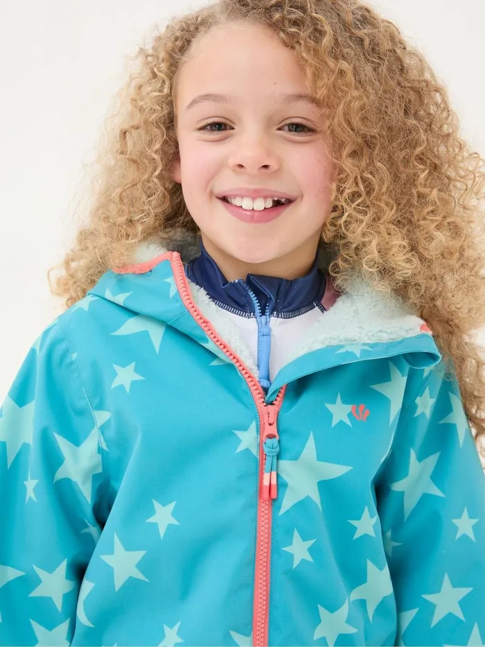 Fat Face Coats and Jackets Blue Waterproof Changing Robe 8211 Kids