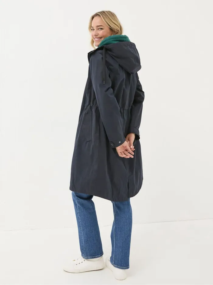 Fat Face Coats and Jackets Juno Navy Waterproof Long Coat 8211 Women